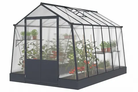 Szklarnia z aluminium Lilia 2,5 x 3,7 m CoverTech antracyt