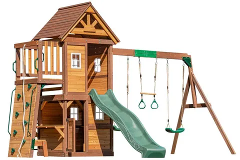 Drewniany plac zabaw z wieżyczką Stefan Garden Point