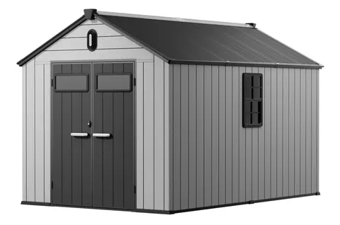 Plastikowy domek narzędziowy Gotland 2,4 x 3,7 m CoverTech antracyt