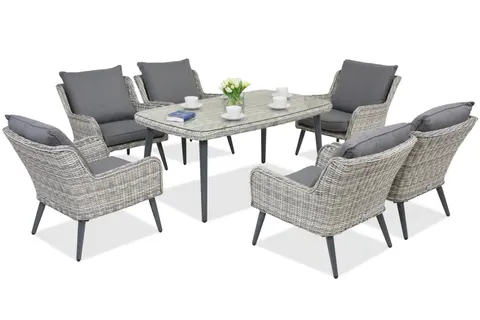 Meble ogrodowe Bilbao Premium 6 Garden Point białe