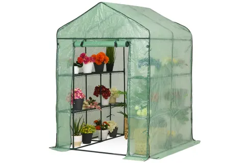Szklarnia mini do ogrodu 1,4 x 1,4 x 2 Garden Point zielona