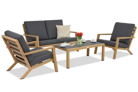 Zestaw mebli do ogrodu Braga Wood Coffee 4 Garden Point