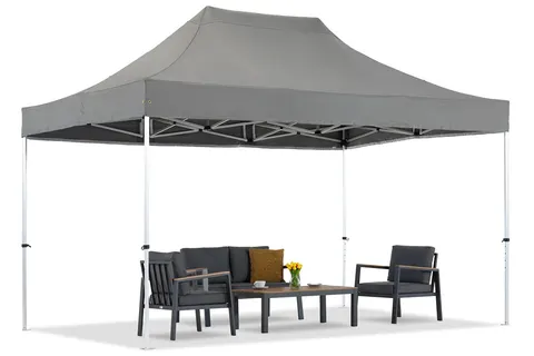 Antracytowy namiot ekspresowy do ogrodu Manta 3 x 4,4m Garden Point
