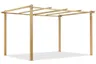 Stelaż do metalowej pergoli tarasowej Barbados 3x4 m woodlike Garden Point