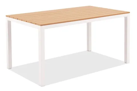 Stół aluminiowy Zakintos biały Garden Point
