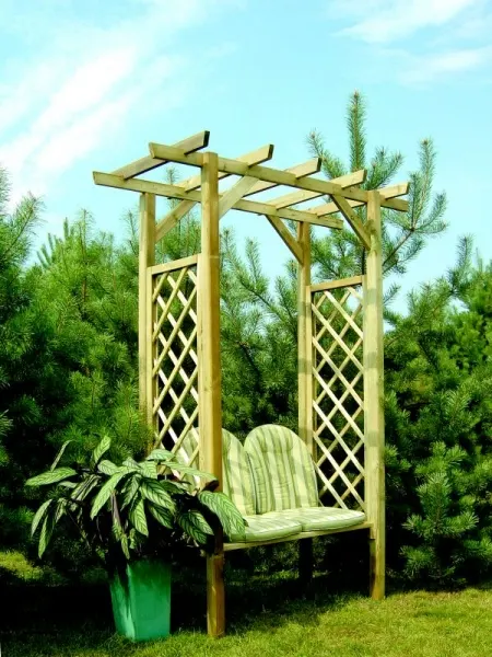 Pergola z ławką 2140 x 1400 x 650