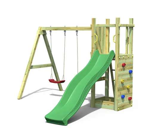 Ogrodowy plac zabaw Funny 3 Double Swing Fungoo