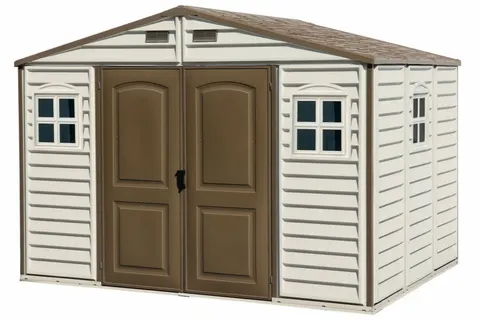 Duży plastikowy domek Duramax WoodSide 3,2x2,4 m