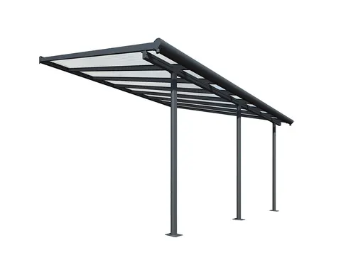 Aluminiowa wiata samochodowa Sierra Palram - Canopia 3 x 4,35 m szara