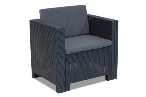 Zestaw technorattanowy Colorado Premium 6 antracytowy Bica