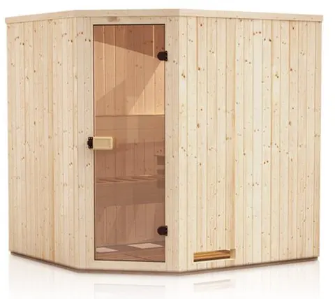 Drewniany domek ogrodowy z sauną Stokrotka 3 x 3 m Megiw