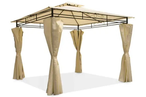 Pawilon ogrodowy Ibiza 3x3m kremowy z moskitierą Garden Point