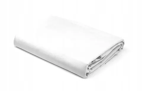Prześcieradło satynowe BEZ GUMKI PURE 160cm x 200cm BIAŁY