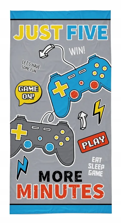 Ręcznik plażowy MŁODZIEŻOWY 70cm x 140cm GAME