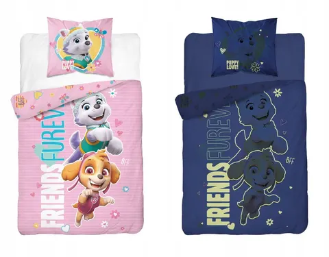 Pościel FLUO kołdra140cm x 200cm + 1 x poduszka 70cm x 80cm PSI PATROL