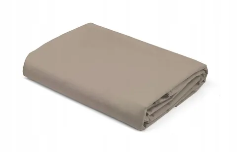 Prześcieradło satynowe BEZ GUMKI PURE 160cm x 200cm taupe