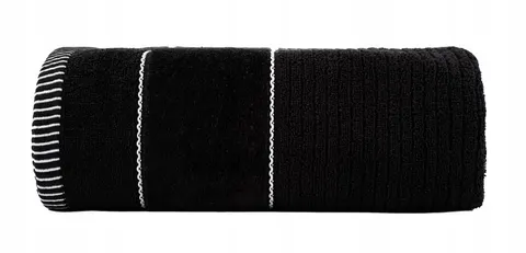 Ręcznik 100 % BAWEŁNA 50cm x 90cm czarny