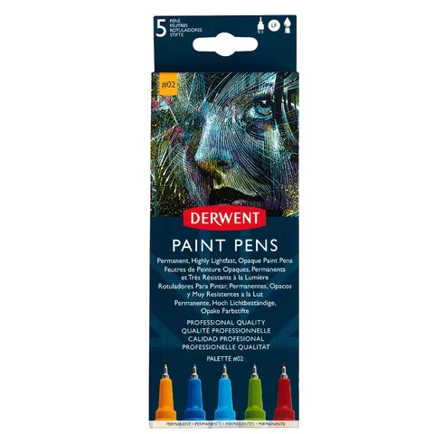 Zestaw pisaków Paint Pens Derwent 0,5 mm #02