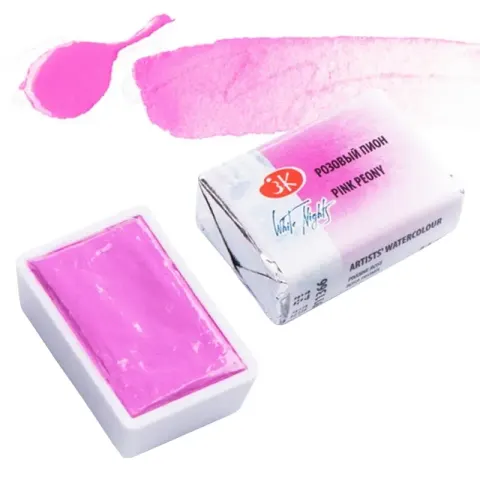 Farba akwarelowa Białe Noce kostka - 366 Pink Peony