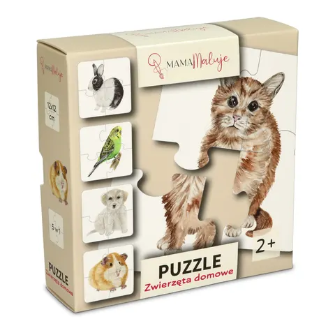 Puzzle dla małych dzieci 4-elementowe Zwierzęta domowe
