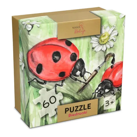 Puzzle dla dzieci 60-elementowe Biedronki