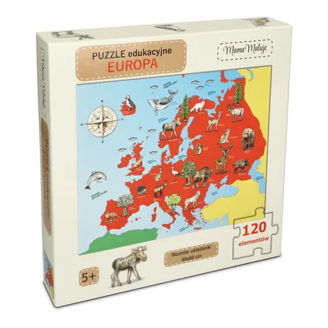 Puzzle edukacyjne Europa 120 el.