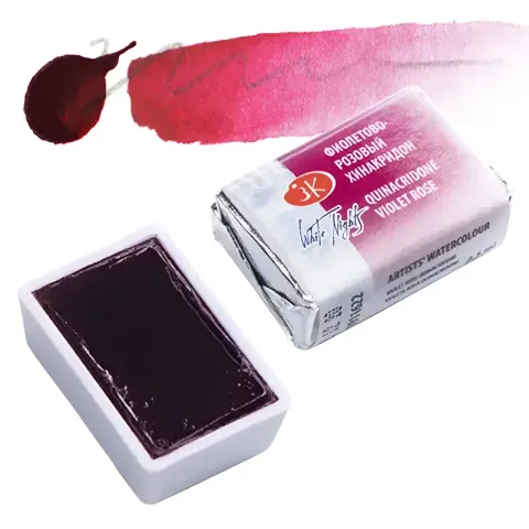Farba akwarelowa Białe Noce kostka - 622 Quinacridone Violet Rose
