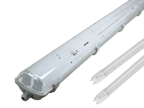 LED OPRAWA 2x18W HERMETYCZNA 125cm + 2 ŚWIETLÓWKI 18W LED