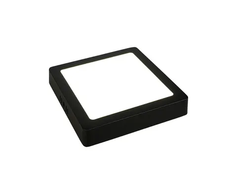 PANEL LED 12W 4000K KWADRATOWY CZARNY PLAFON 16 cm OREGON