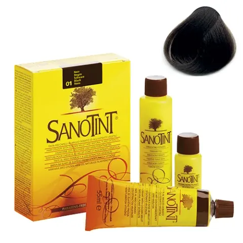 Sanotint Classic Farba do włosów - 01 Black (Czarny)