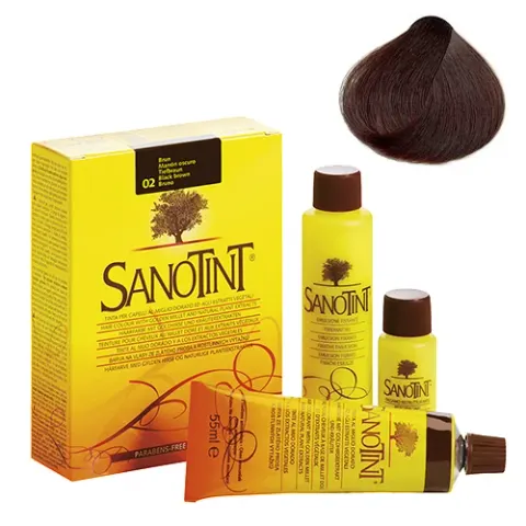 Sanotint Classic Farba do włosów - 02 Black Brown (Czarnobrązowy)
