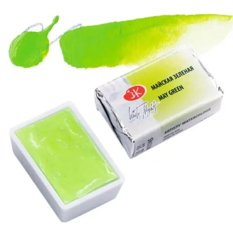 Farba akwarelowa Białe Noce kostka - 745 May Green