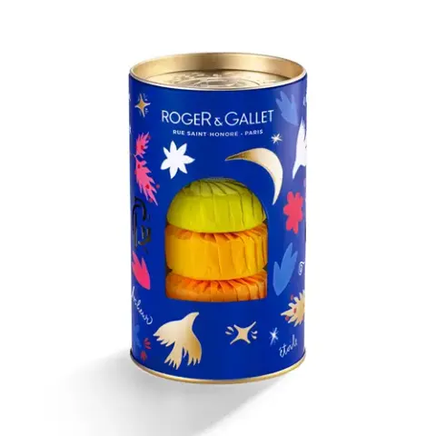 Roger&Gallet Zestaw 3 mydła w kostce: Bois D'Orange + Neroli + Fleur D'Osmanthus