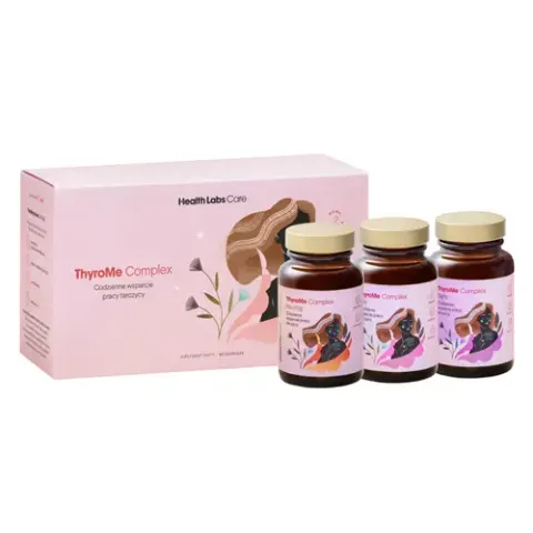 Health Labs Thyrome Complex (morning+day+night) 90 kapsułek suplement diety wspierający tarczycę