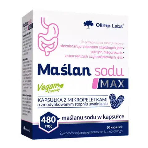 Olimp Maślan Sodu Max 60 kapsułek suplement diety na jelita