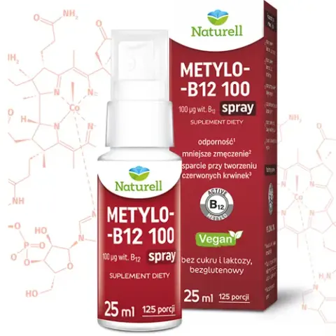 Naturell Metylo B12 100 w formie sprayu dla osób starszych 25ml