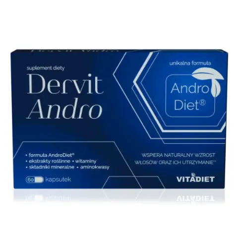 Dervit Andro suplement diety przeciw wypadaniu włosów 60 kapsułek