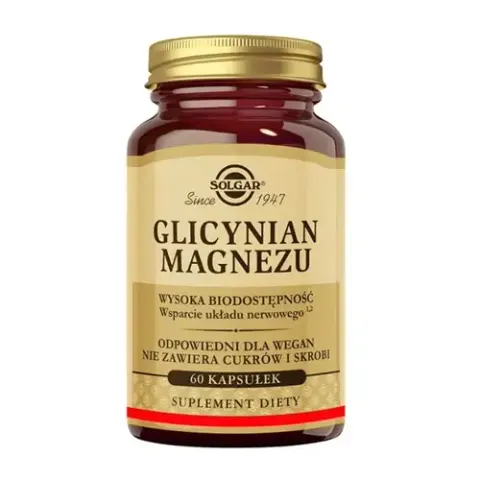 SOLGAR Glicynian magnezu 60 kapsułek