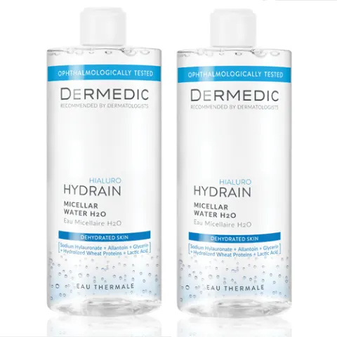 Dermedic Hydrain 3 Hialuro Płyn micelarny do demakijażu 2x500 ml