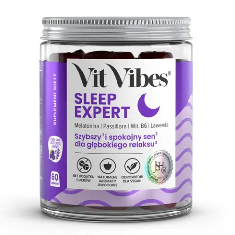 Vit Vibes Sleep Expert żelki z melatoniną 60 sztuk