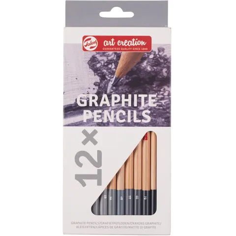 Zestaw ołówków grafitowych Talens Art Creation 12 sztuk - gradacja 2H do 9B