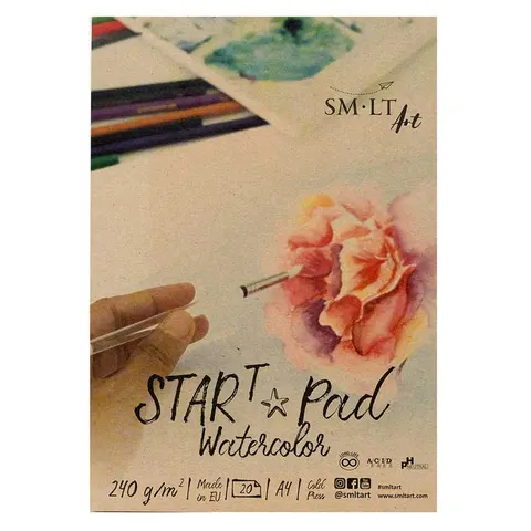 Blok do akwareli SMLT STARt Watercolor - A4, 240 g, 20 ark.