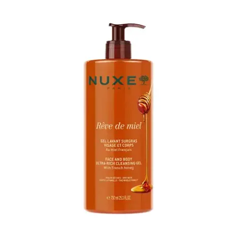 NUXE REVE DE MIEL Żel myjący do twarzy i ciała z miodem francuskim 750ml