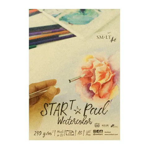 Blok do akwareli SMLT STARt Watercolor - A5, 240 g, 20 ark.