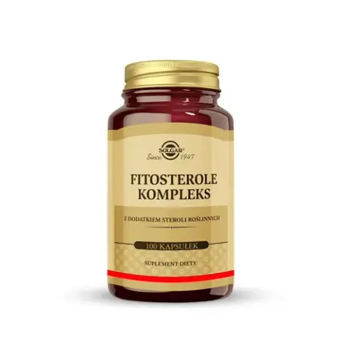 SOLGAR Fitosterole Kompleks, Regulacja poziomu cholesterolu 100 kapsułek