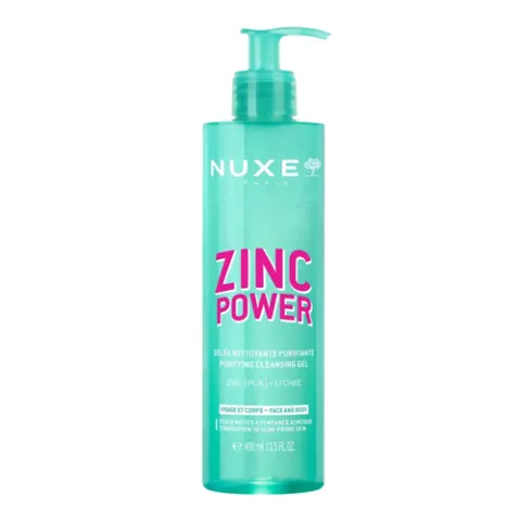 Nuxe Zinc Power Oczyszczający żel do mycia twarzy 400 ml