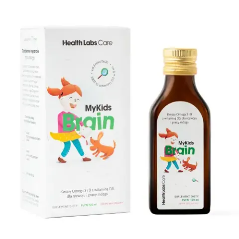 Health Labs MyKids Brain Kwasy Omega 3 i 9 dla dzieci z witaminą D 100 ml