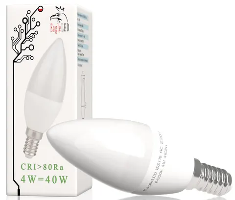 Żarówka LED świeczka E14 4W=40W Zimna