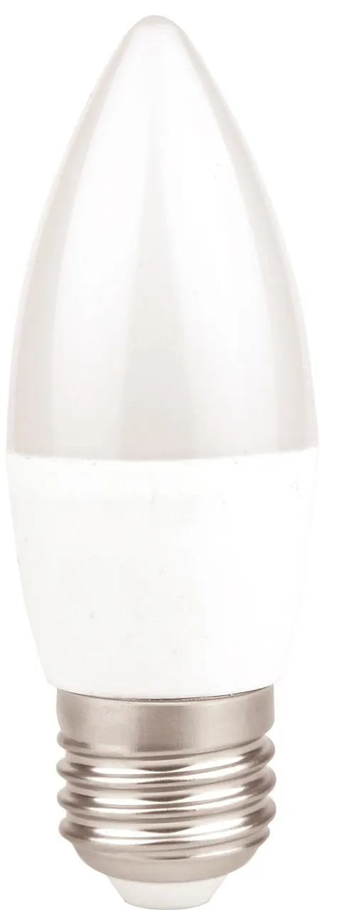 Żarówka świeczka LED E27 7W=60W Zimna