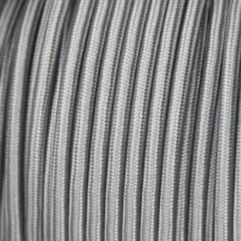 Przewód w oplocie kabel dekoracyjny SZARY 2x0,75